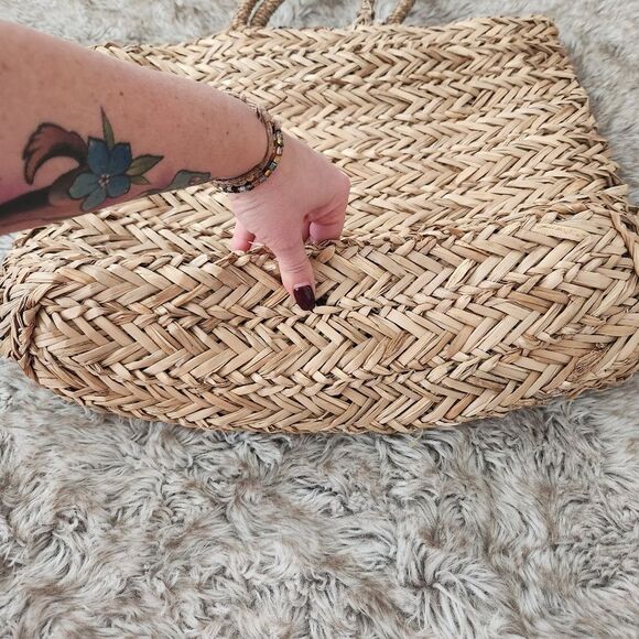 Hat‎ Attack The Beach Bag Straw Tote Bag - Picture 2 of 11